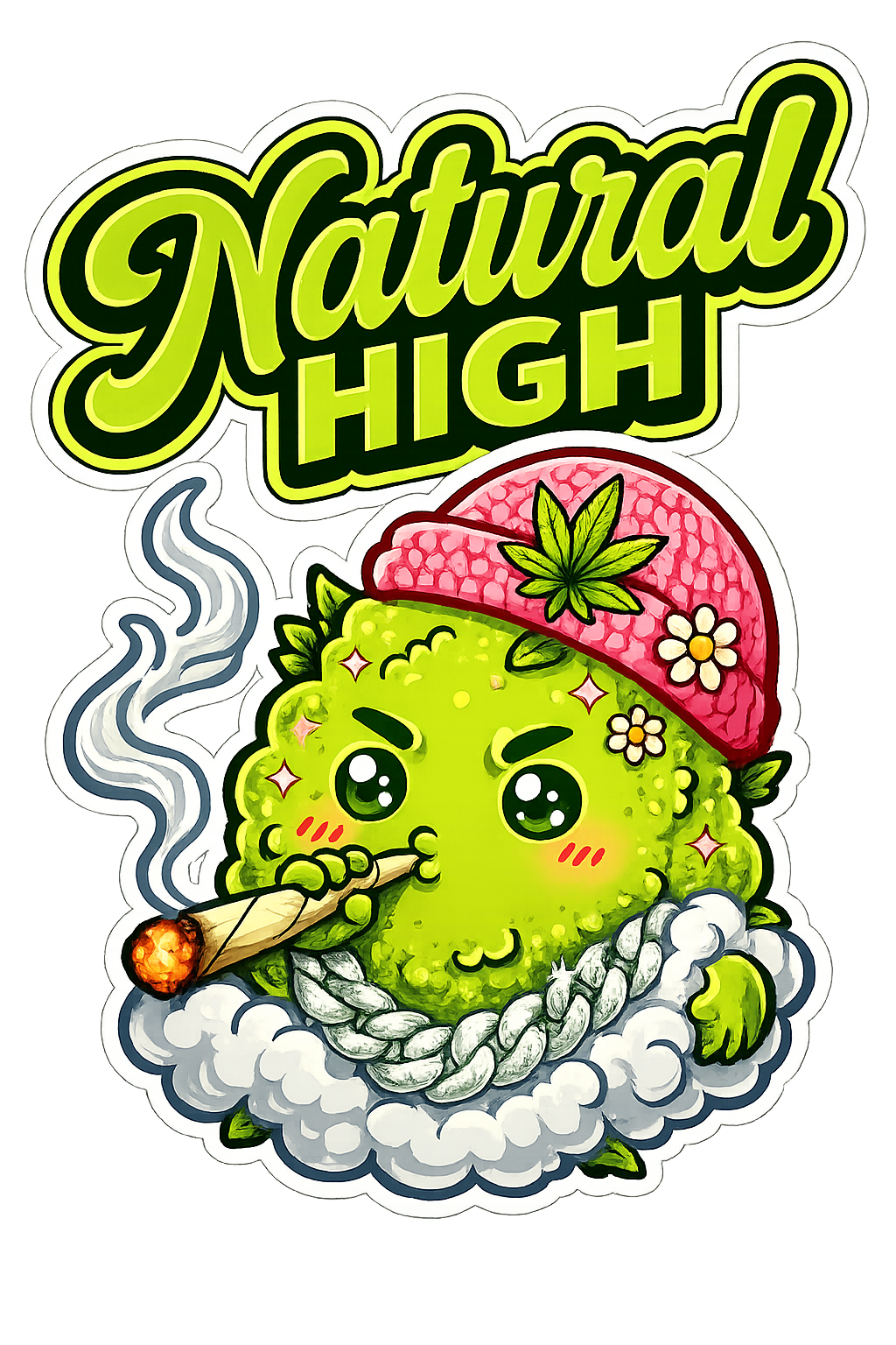 Ms. Smokeemup Gloss-sticker