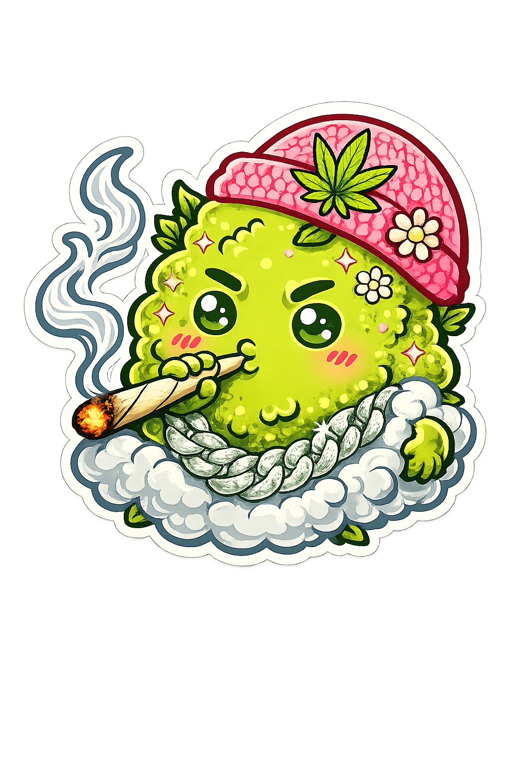 Ms. Smokeemup Gloss-sticker
